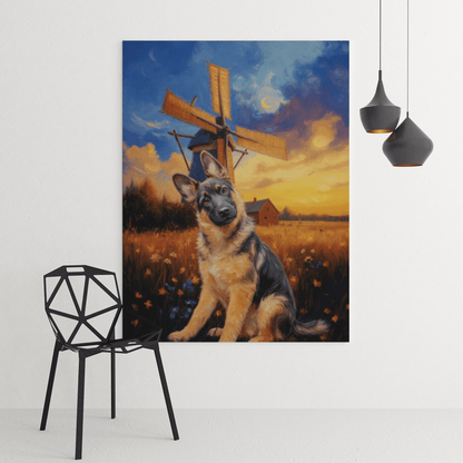 Sunset Whisper - Custom Pet Portrait - Voyapaws